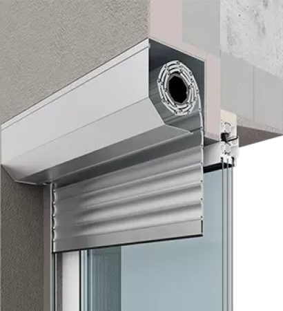 Монтаж ролокасети: проєм підготовлену нішу