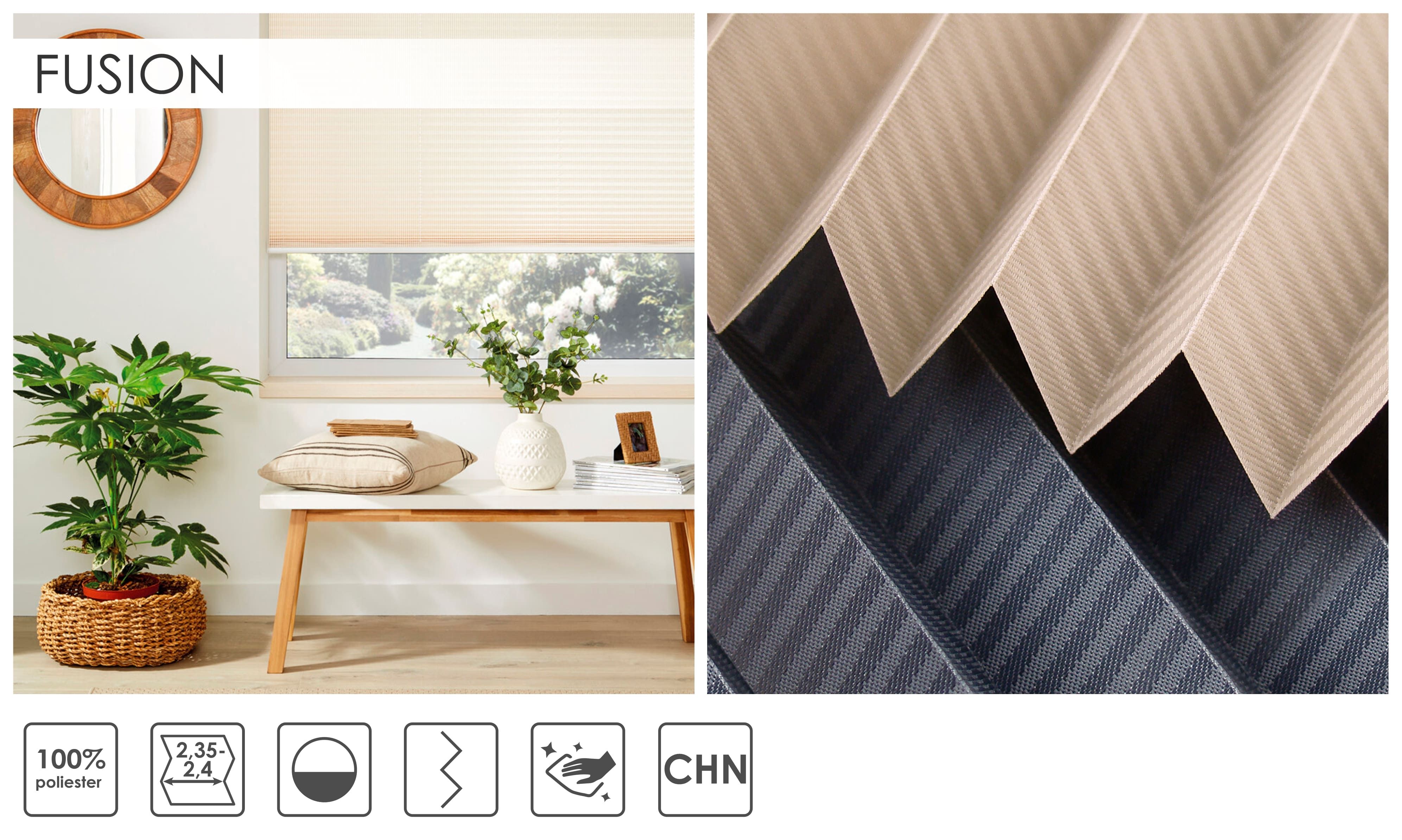 Жалюзі плісе Fusion